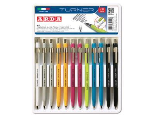ARDA TURNER PORTAMINE 2 MM COL. ASSORTITI CONF 12 Pz.